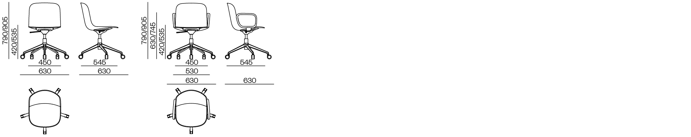 Neurriak Guri Office Aluminium Base