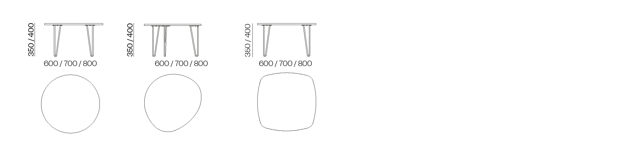Medidas Wire lounge tables